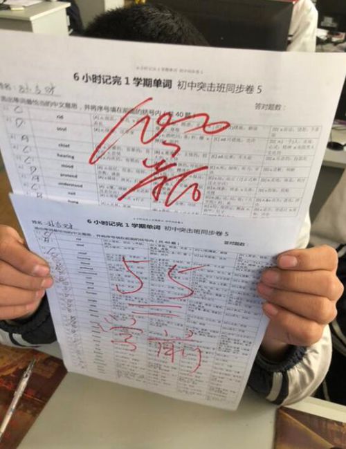 孫多才學(xué)考樂英語學(xué)習(xí)成果